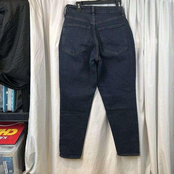 Old Navy O.G. High Rise Straight Leg Jeans Curvy 2 Dark Wash Secret Slim Pockets - Picture 2 of 7